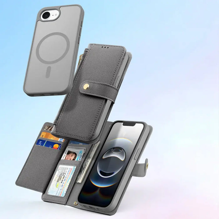 Кожен калъф Dux Ducis Lawa за iPhone 16e със свалящ