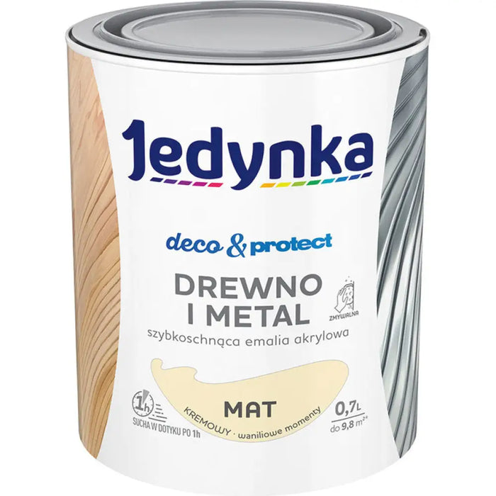 БЪРЗОСЪХНЕЩ АКРИЛЕН ЕМАЙЛЛАК КРЕМАВ МАТ 700 ML JEDYNKA