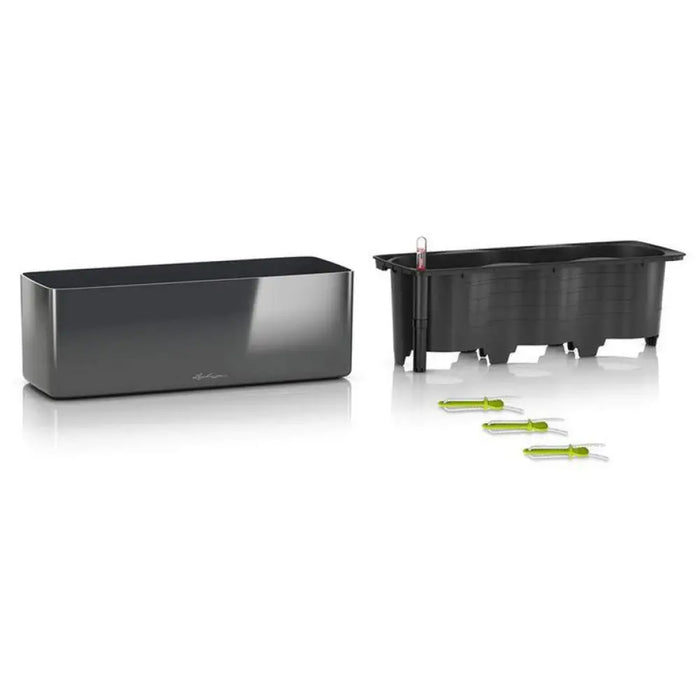 КАШПА 40X14CM С НАПОИТЕЛНА СИСТЕМА LECHUZA CUBE GLOSSY