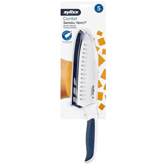 НОЖ САНТОКУ С ПРЕДПАЗИТЕЛ 18CM ZYLISS COMFORT
