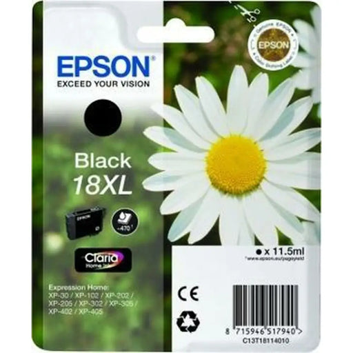 Оригиална касета за мастило Epson Nº18XL Черен (10 броя) (1