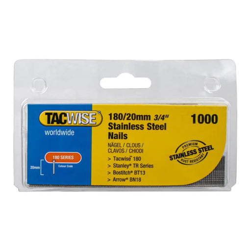 ПИРОНИ ЗА ТАКЕР 180/20 MM 1000 БРОЯ TACWISE НЕРЪЖДАЕМА