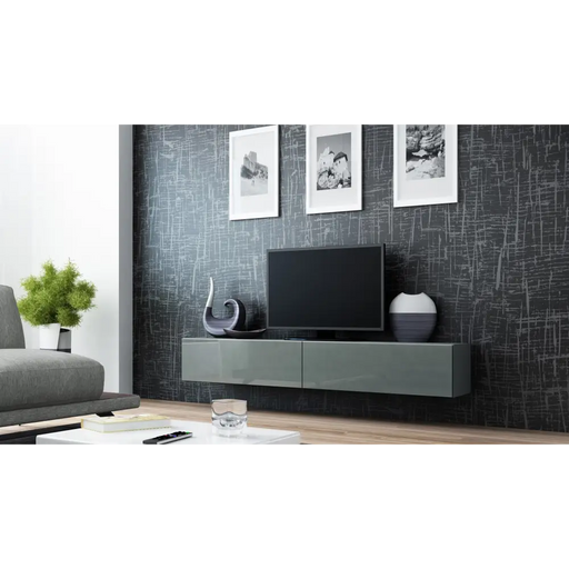 Стойка за телевизор Cama VIGO ’180’ 30/180/40 сиво/сив гланц