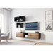 Холна гарнитура Cama ROCO 8 (2xRO3 + 4xRO6) антрацит/дъб