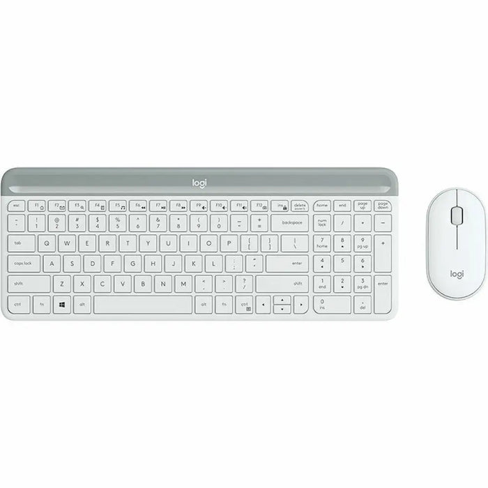 Клавиатура с мишка Logitech 920-009199 Бял испански