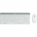 Клавиатура с мишка Logitech 920-009199 Бял испански