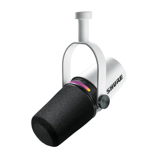 Shure MV7 + -W - трибуна/вокален микрофон с XLR/USB-C