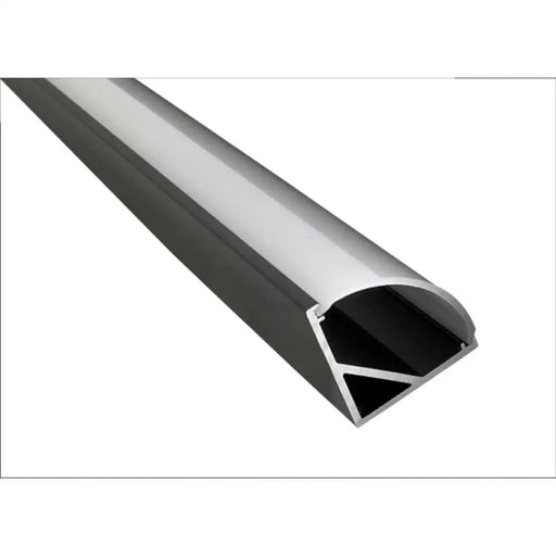 АЛУМИНИЕВ ПРОФИЛ ЗА LED ЛЕНТА ЪГЛОВ ЧЕРЕН МАТ 2M D-IL