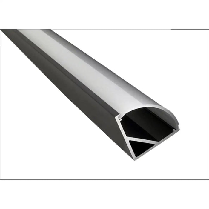 АЛУМИНИЕВ ПРОФИЛ ЗА LED ЛЕНТА ЪГЛОВ ЧЕРЕН МАТ 2M D-IL