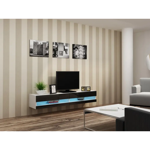Поставка за телевизор Cama VIGO NEW 30/180/40 бяло/черно