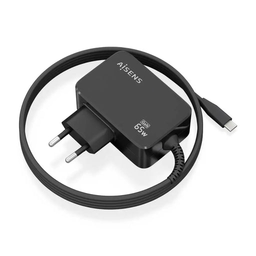Зарядно за стена Aisens ASCH-1PD65WL033-BK Черен 65 W (1