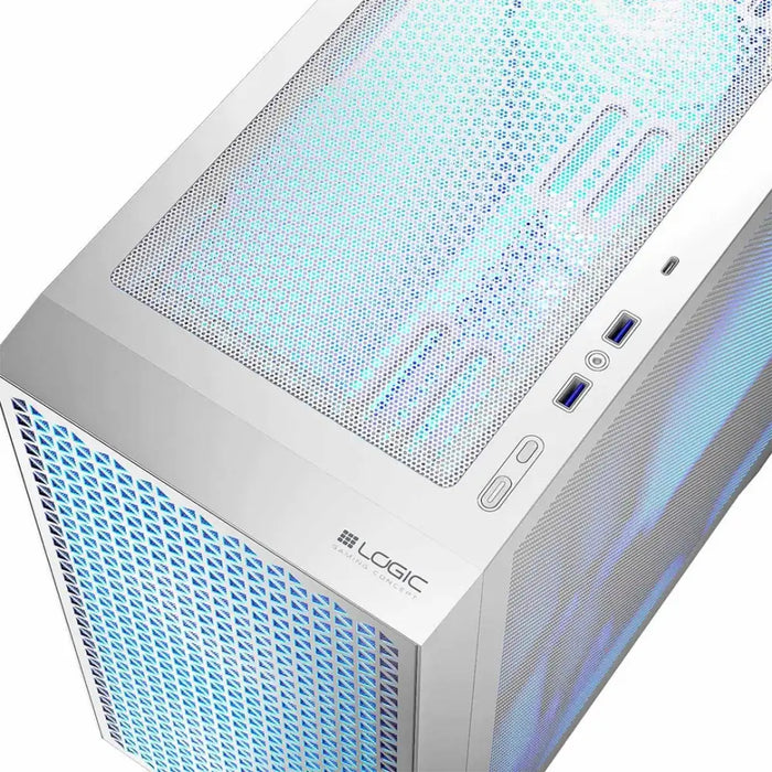 Кутия за компютър Logic DART PRO ARGB MINI USB-C Бяла