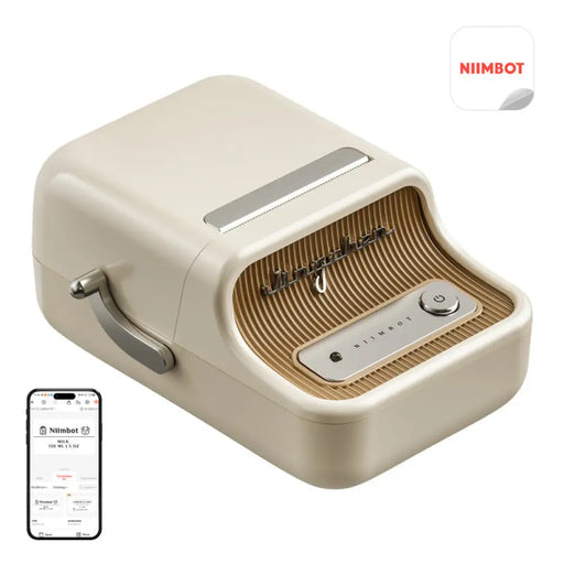 Преносим етикетен принтер Niimbot B21 Pro (крем)