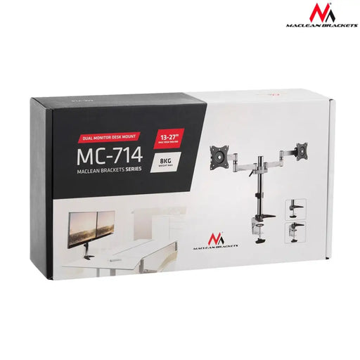 Настолен държач за два LCD монитора Maclean MC-714