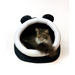 Легло за котка GO GIFT - черно и бяло - 40x45x34 см
