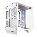 Кутия за компютър Darkflash DY470 (бяла) + 4 вентилатора