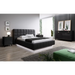 Нощно шкафче Cama REJA черен гланц/черен гланц