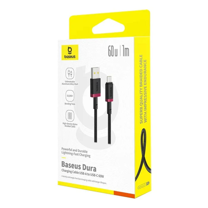 Кабел за бързо зареждане Baseus Dura USB тип A към тип C 60