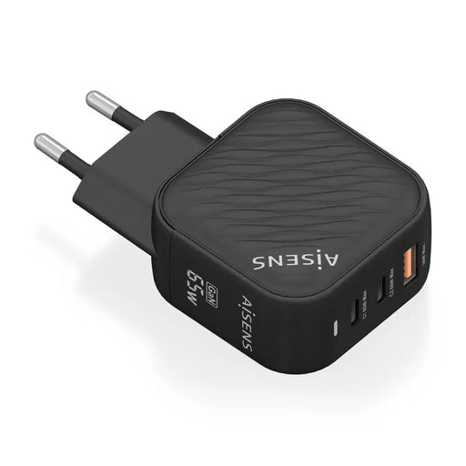 Зарядно за стена Aisens ASCH-65W3P027-BK Черен 65 W (1 броя)