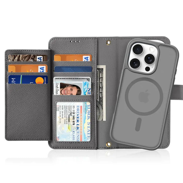 Кожен калъф Dux Ducis Lawa за iPhone 16 Pro Max със свалящ