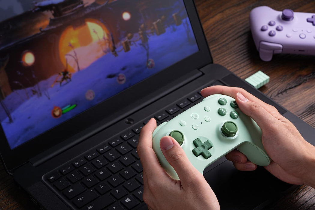Безжичен контролер 8BitDo - Ultimate 2C 2.4G, Hall-Effect, Green (PC)
