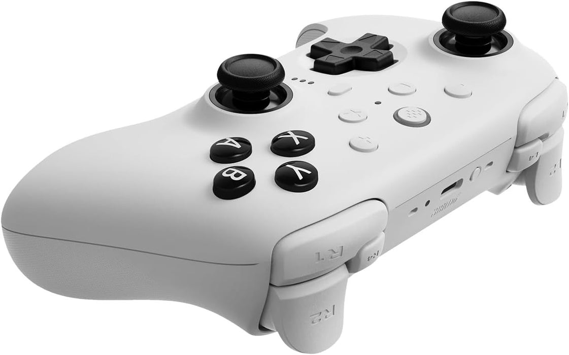 Безжичен контролер 8BitDo - Ultimate 2 Bluetooth, бял (Nintendo Switch/PC)