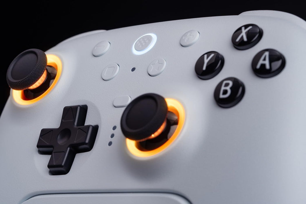 Безжичен контролер 8BitDo - Ultimate 2 Bluetooth, бял (Nintendo Switch/PC)