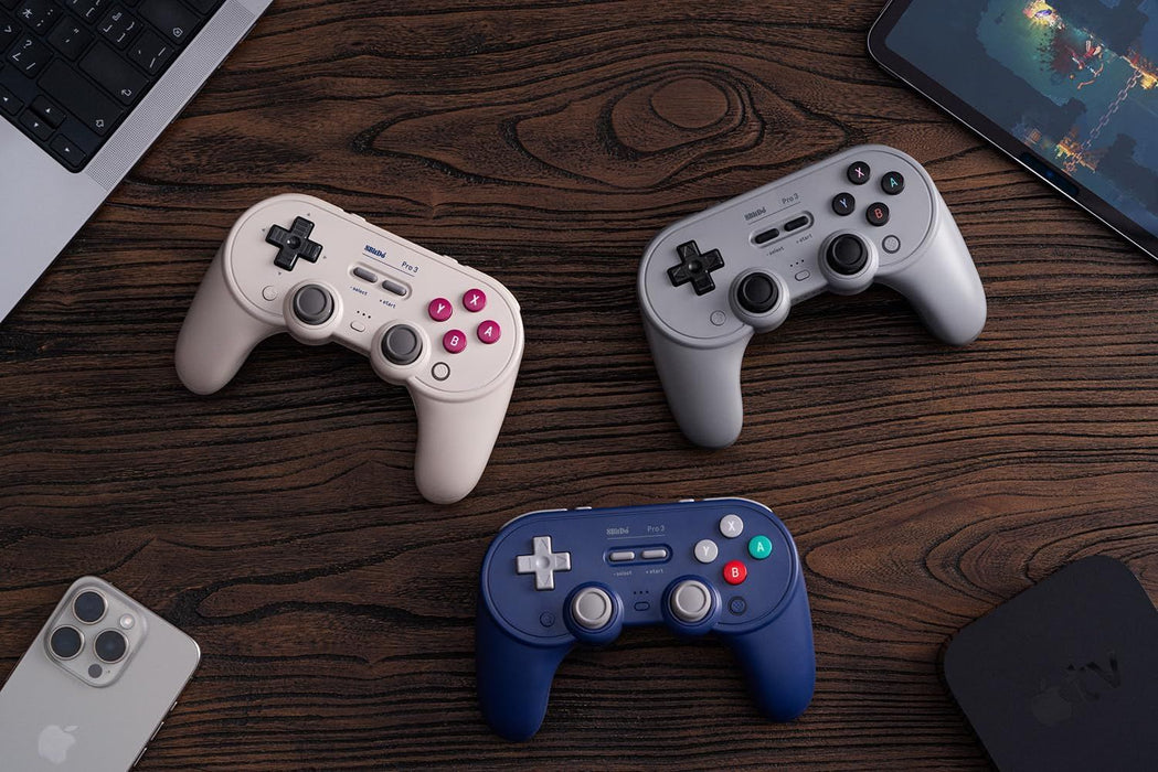 Безжичен контролер 8BitDo - Pro 3, сив (Nintendo Switch/PC)