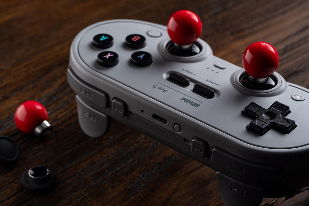 Безжичен контролер 8BitDo - Pro 3, сив (Nintendo Switch/PC)