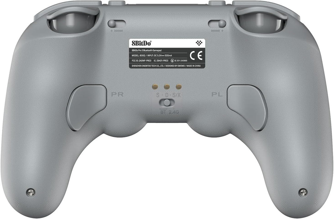Безжичен контролер 8BitDo - Pro 3, сив (Nintendo Switch/PC)