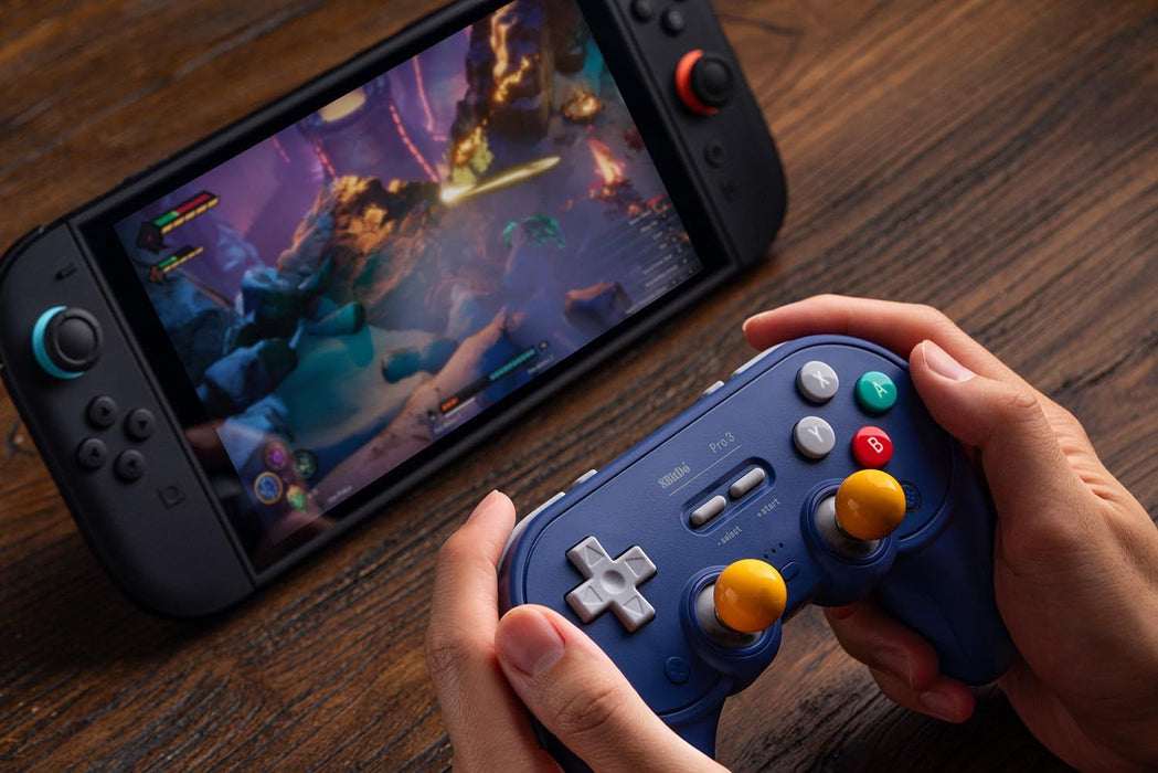 Безжичен контролер 8BitDo - Pro 3, лилав (Nintendo Switch/PC)