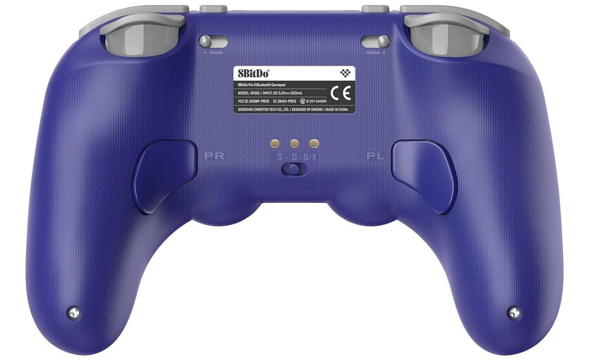 Безжичен контролер 8BitDo - Pro 3, лилав (Nintendo Switch/PC)
