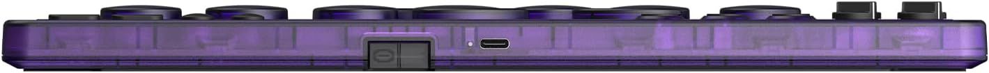 Безжичен контролер 8BitDo - Arcade, черен/лилав (Nintendo Switch/PC)