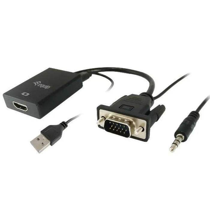 8P8C UTP контектор Equip 119038 Черен 20 cm
