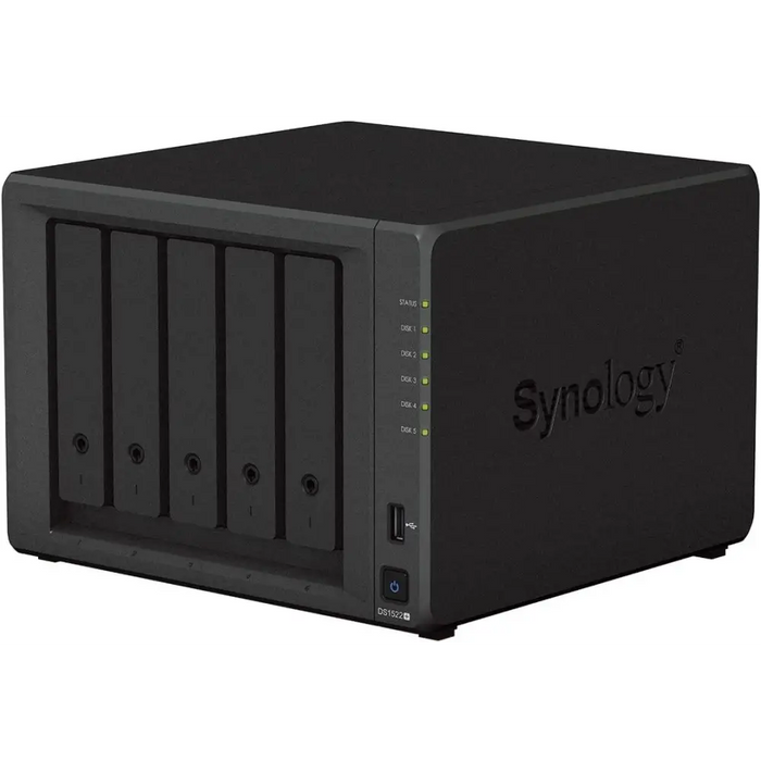Мрежов сторидж Synology DS1522 + За 5 диска До 108TB RAM