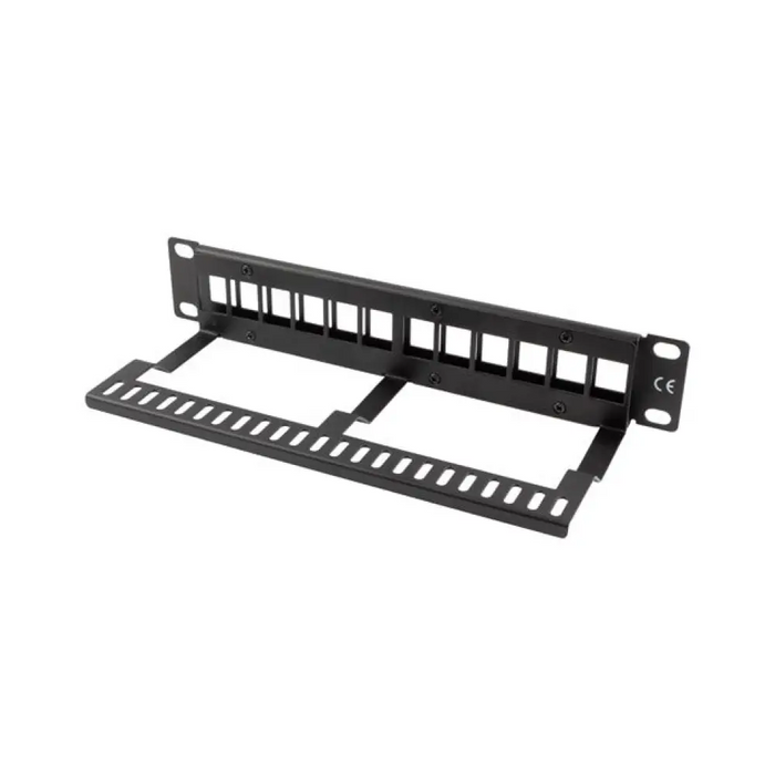 Lanberg пач панел празен 12 порта 1U с органайзер