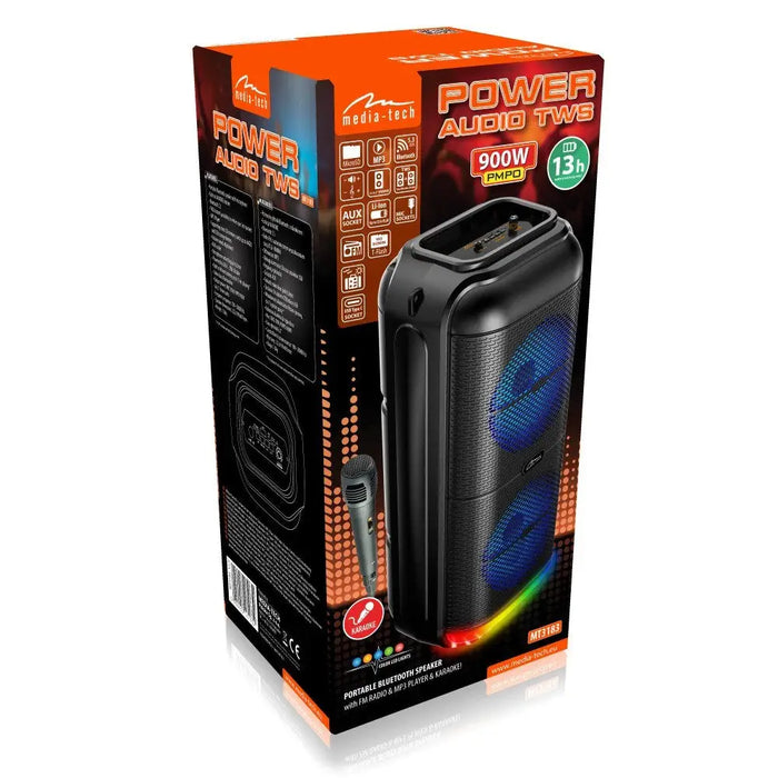 Преносими блутут колони Media Tech MT3183 Черен 50 W