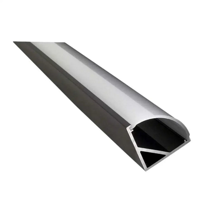 АЛУМИНИЕВ ПРОФИЛ ЗА LED ЛЕНТА ЪГЛОВ 3M ЧЕРЕН D-IL