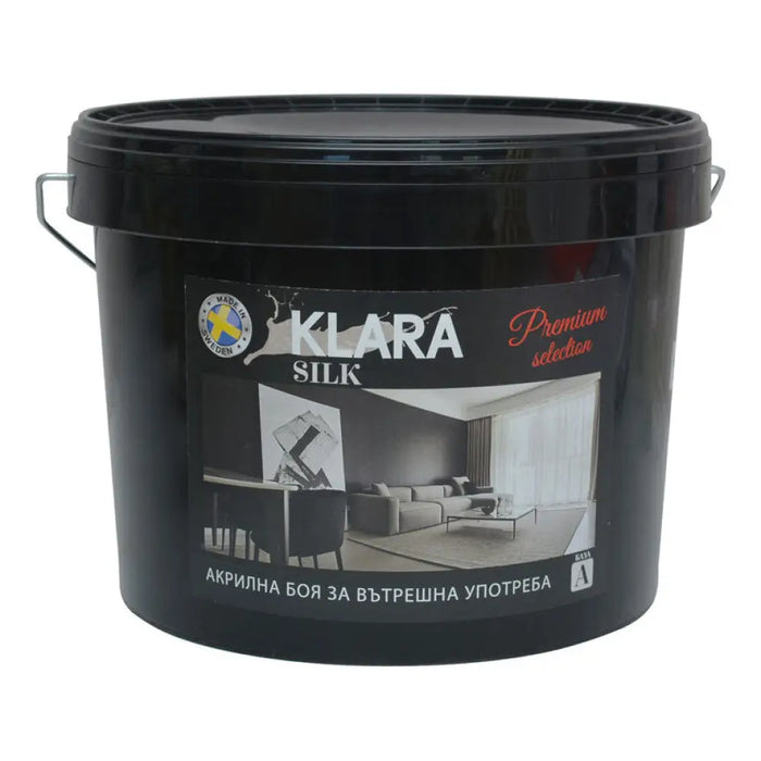 АКРИЛНА БОЯ ЗА СТЕНИ И ТАВАНИ БАЗА А 9 L KLARA SILK