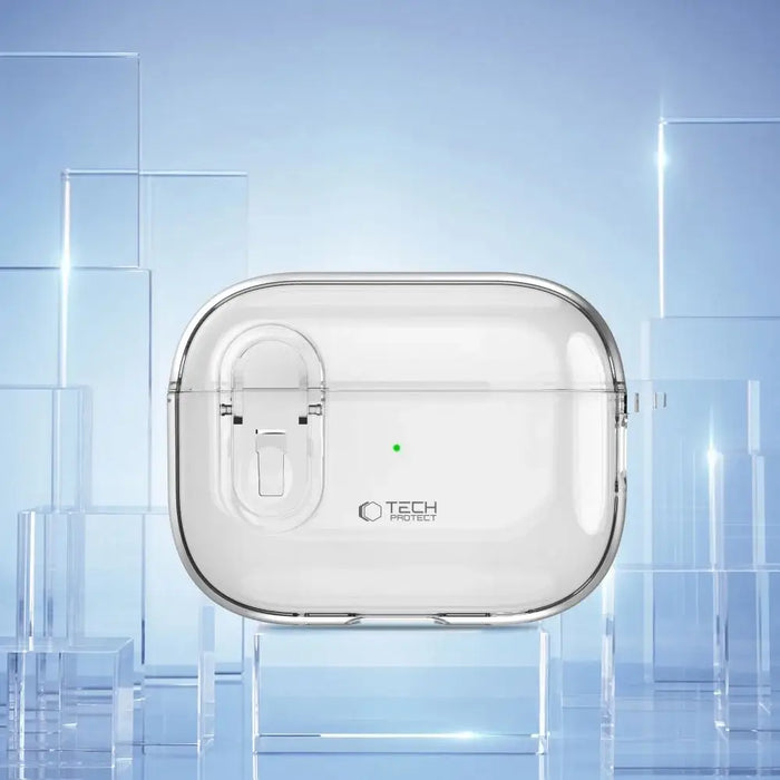 Тънък калъф с кука Tech-Protect за AirPods 1 / 2 - прозрачен