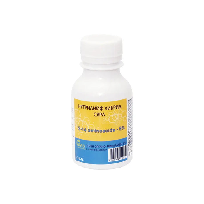 ОРГАНО-МИНЕРАЛЕН ТОР 100ML GAS NUTRILEAF HYBRID S,aminoacids