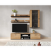 Комплект Cama SOHO 5 (шкаф RTV180 + шкаф + рафтове) дъб