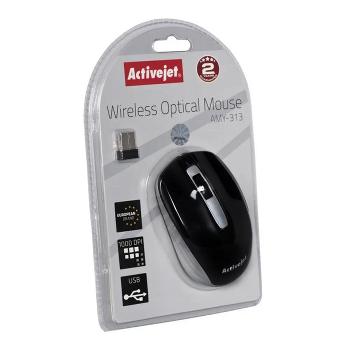 Безжична USB мишка Activejet AMY-313 (оптична; 1200 DPI;