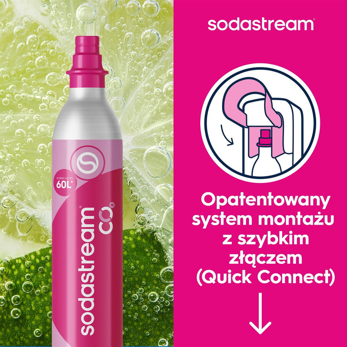 Пълнене на Цилиндър за сода SodaStream Gas refill QUICK CONNECT CO2
