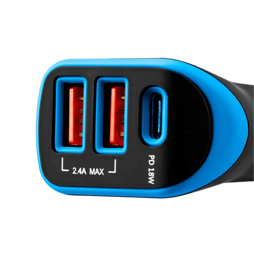 Зарядно устройство Canyon CNE-CCA08PU 2xUSB 12-24/5V 2.4A