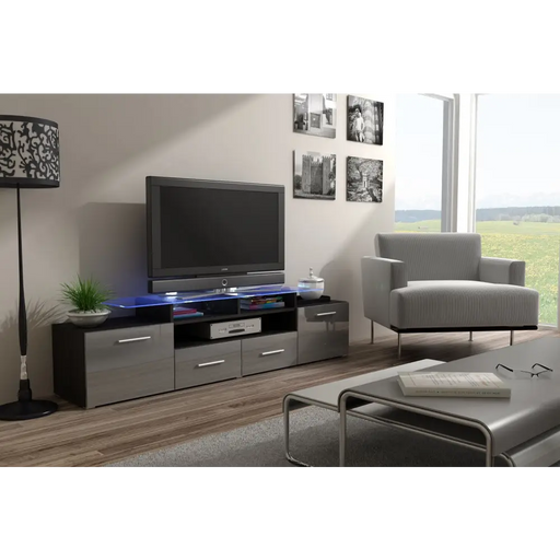 Стойка за телевизор Cama EVORA 200 венге/сив гланц