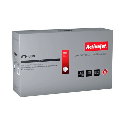 Тонер Activejet ATH-80N (заместител за HP 80A CF280A;