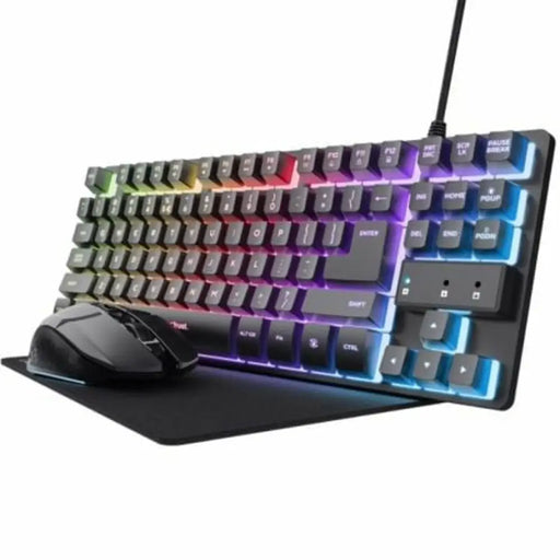 Клавиатура и мишка за игра Trust 25227 Испанска Qwerty