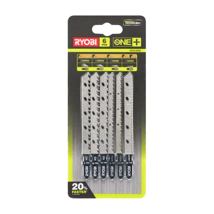 КОМПЛЕКТ НОЖОВЕ ЗА ПРОБОДЕН ТРИОН 6 БР RYOBI RAK6JSBW