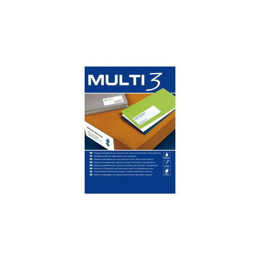 Етикети за принтер MULTI 3 Бял прав 100 Листи 70 x 33,8 mm